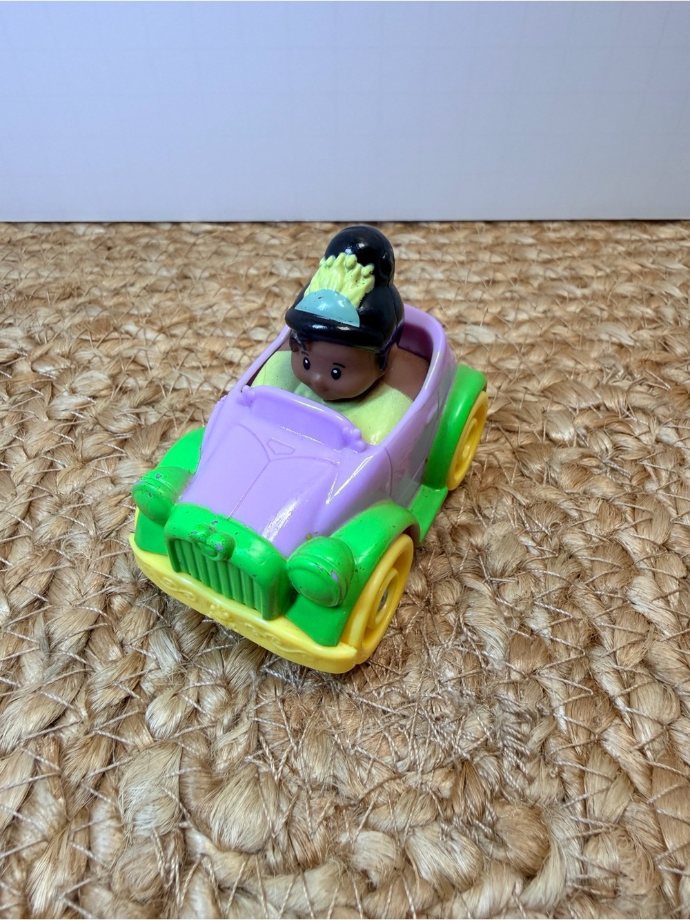 Fisher-Price Little People Princess Tiana Car Vehicle “Wheelie”